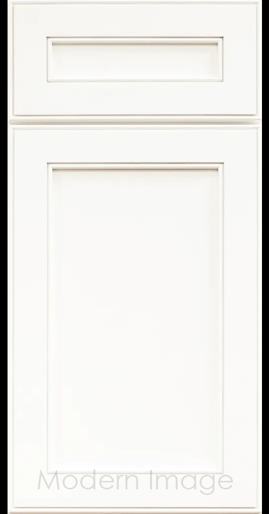 Davis refined Shaker style kitchen cabinet in a Frost finish.